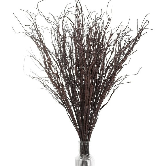Triani 20Pcs Real Dried Birch Twigs Branches 19.6" Natural Decorative Birch Branches for Easter Vases Curly Willow Branches for Vases Wedding Arrangements Home Wreath Decor