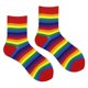 thumbnail image 1 of Calcetines deportivos Calcetines del arco iris del color del caramelo Calcetines lindos, de la moda rayada de la novedad del algodón de las mujeres, 1 of 5