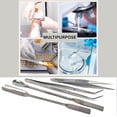 thumbnail image 6 of 4 Pcs Lab Work Kit - Double-Ended Lab Spatula Set with Tweezers Mixing, Scooping and Handling Multipurpose Laboratory Supplies, 6 of 6