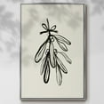 thumbnail image 2 of Mistletoe Sketch with Bows I - Framed Gallery Wrapped Holiday Canvas - 27 x 41 - Silver Frame, 2 of 8