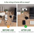 thumbnail image 4 of 4 Pcs Support Mural Autocollant pour Fixateur de Barre d'Alimentation, Support de Fixation de Barre d'Alimentation Sans Perçage pour Power Strip, Routeur Wifi, Télécommande, 4 of 5
