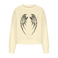 thumbnail image 4 of ICHUANYI Clearance Halloween Women Fashion Casual Print Round Neck Loose Long Sleeve Short Tops Blouse Hoodless Sweatshirts ICHUANYI "ICHUANYI", 4 of 5