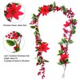 thumbnail image 3 of Guirlande de Verdure Artificielle 6.5 Pieds Guirlande de Houx de Noël Hiver Guirlande de Verdure Artificielle avec Baies Rouges et Feuilles de Houx pour Décoration de Table Murale de Maison Cheminée, 3 of 8