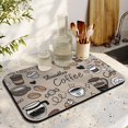 thumbnail image 3 of Sophisticated 19.5x12in Coffee Mat - Rubber-Backed, Hides Stains, Countertop Perfect, Diatom Mud, Coffee Bar Accessory, Absorbent Coffee Drying Mat, 3 of 7