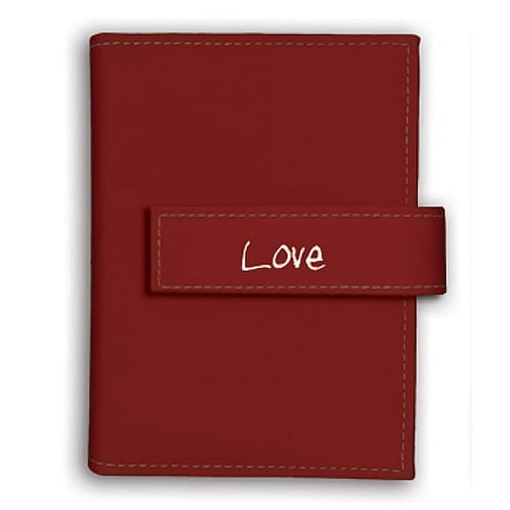Pioneer EXP-57 5x7 36-Pocket Photo Expressions Sewn Mini Album - Love Burgundy