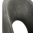 thumbnail image 6 of Weston Home Krista 29" Metal Swivel Mid-Back Bar Stools, Set of 2, Dark Grey, 6 of 10