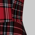 thumbnail image 5 of WREESH Womens Christmas Dresses Plaid Maxi Dress Long Sleeve Velvet V Neck Dress Holiday Party Flare Swing Dress Cocktail Dress Dark Red, 5 of 6