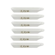 1.8ml 72x11x9mm 45% Alumina Crucible Boat Sample Holder Furnaces 6 Pack