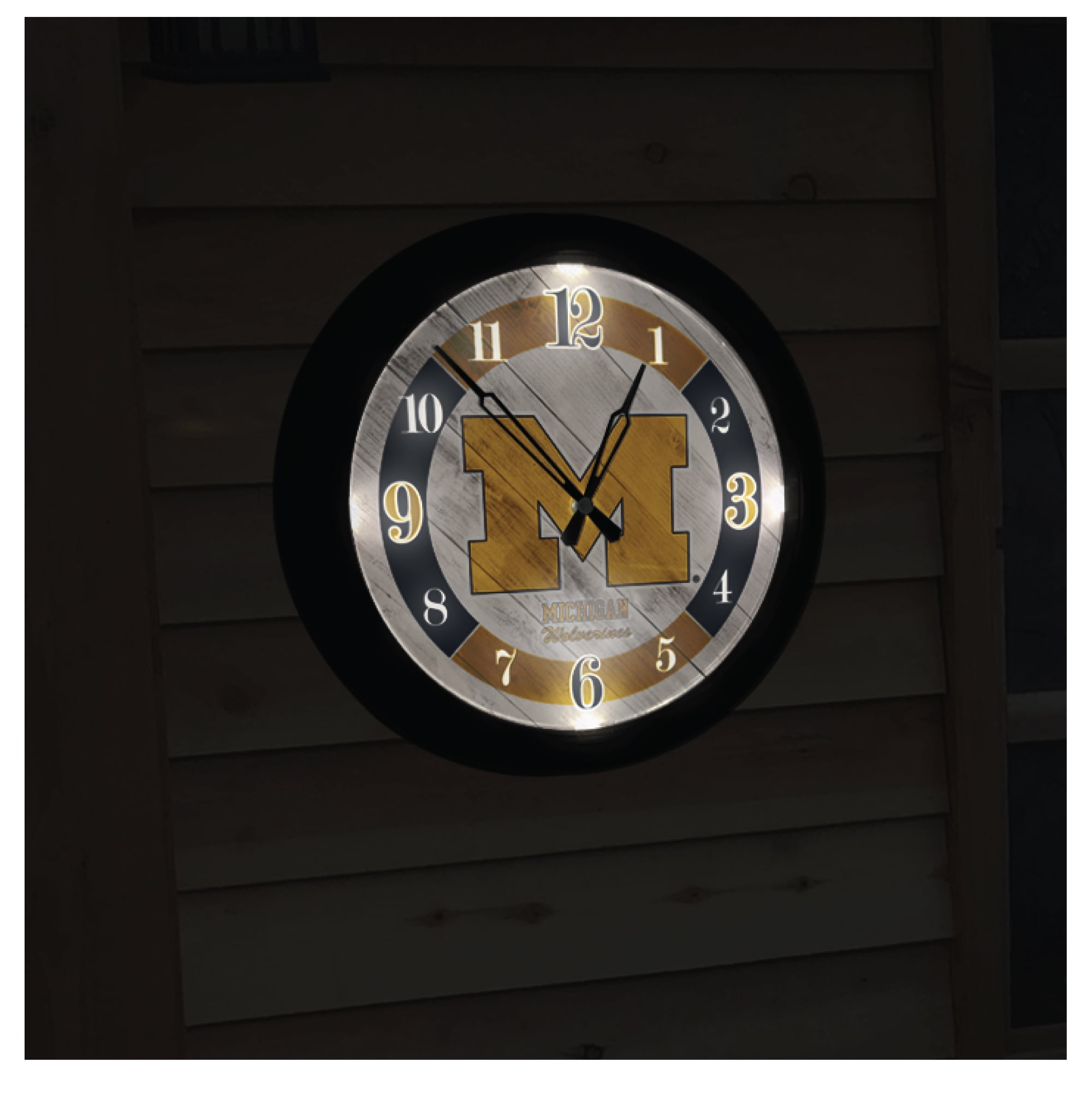 University of Wisconsin (Badger) Indoor/Outdoor LED Wall Clock