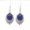 Lapis Lazuli, variant on 10 Pairs Quartz Chakra Gem Stone Oval Beads Earrings Chakra Reiki Healing Amulet-Amethyst