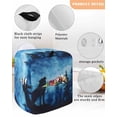thumbnail image 3 of Black Wolf Night Stand Mixer Dust Cover with Storage Pocket & Handles, Abstract Forest Silhouette Starry Fits All Tilt Head & Bowl Lift Kitchen Appliance Cover Organizer Bag Accessories, 4.5-5 Quart, 3 of 6