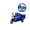 B, variant on 9inch Inertial Tricycle Delivery Toy Vehicle, Friction Powered Express Car Toy for Desktop Play and Collection