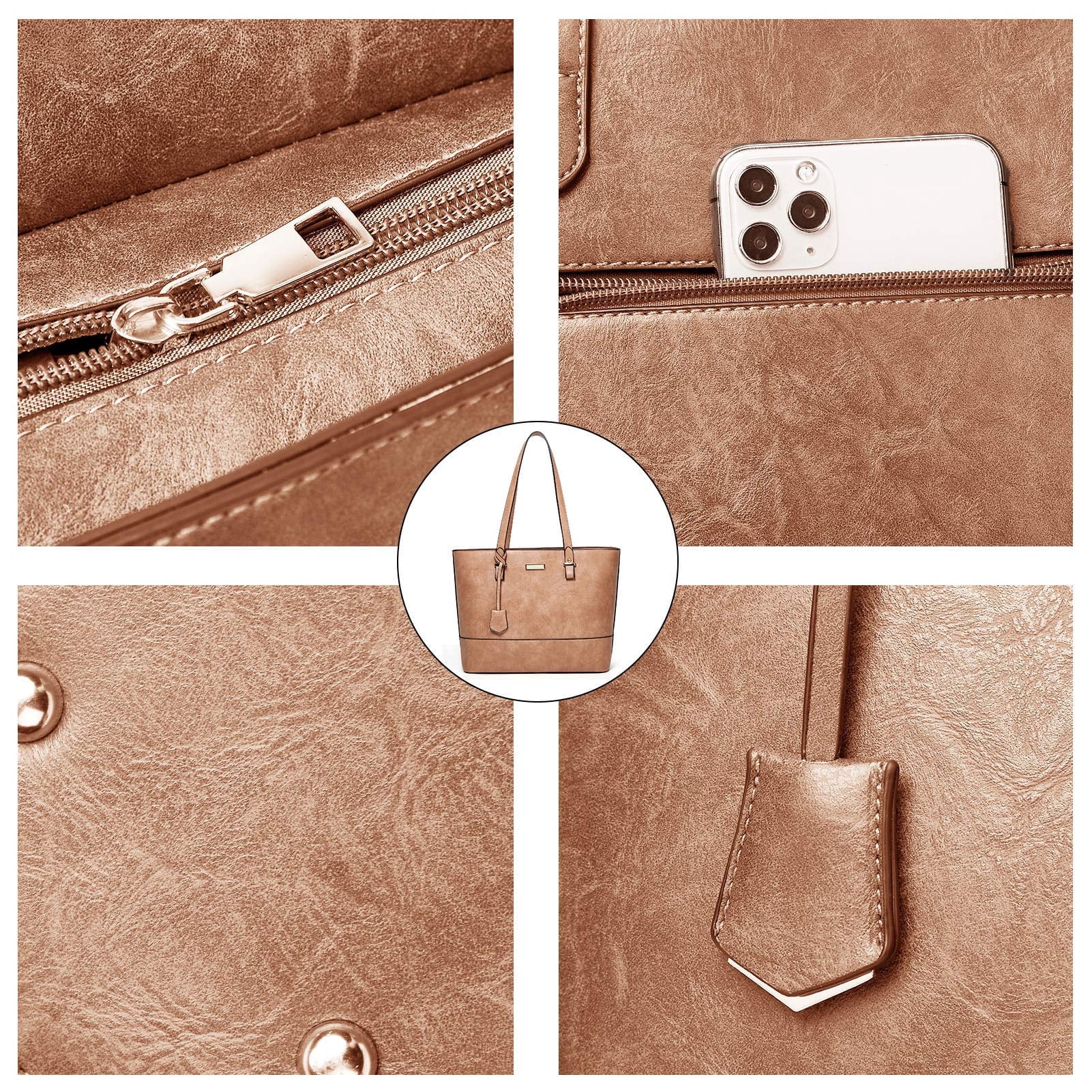 OUSIMEN Purses and Handbags for Womens Satchel Shoulder Tote Bags Wallets