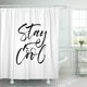 thumbnail image 1 of ABPHQTO Frase Stay Cool Ink Pincel moderno Abstracto Artístico Hermosa Cortina de ducha 152x180 cm ABPHQTO PKNMT60x72Shower-5967, 1 of 2