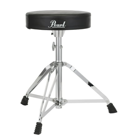 Double Braced Tripod Drum Throne - Pearl D50 Throne, Round Cushion - Double-Braced Legs