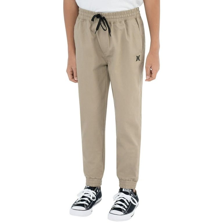 Hurley Boy's Performance Stretch Twill Jogger Pant with Elastic