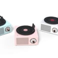 thumbnail image 3 of Mini Retro Vinyl Record Wireless Bluetooth-compatible Speaker Knob Control Aux Music Player, 3 of 4