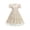 Beige, variant on Girls Tulle Princess Dresses Trendy Embroidery Flower Lace Puff Sleeve Crew Neck Gown for Pageant Wedding Birthday Party Graduation Dance Prom Beige 9-10 Years