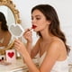 thumbnail image 5 of Espejo De Plástico 1Pcs 6.29x4.72" Handheld Lip Shape Mirror Portable Makeup Mirror for Purse Travel Cosmetic Touch Up in White JASKFLY, 5 of 8