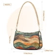 thumbnail image 3 of FORMRS Womens Shoulder Bag with Chain Strap Clutch Purse Cute Tote Handbag, Abstract Wavy Landscape, 3 of 7