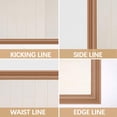 thumbnail image 3 of Moocorvic Crown Molding Peel and Stick,Baseboard Trim,Flexible Molding Trim Wall Trim Self Adhesive,for Mirror Edge, Wall Edge, Home Decor, 3 of 5