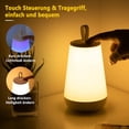 thumbnail image 4 of Colourful LED Bedside Lamp Touch Dimmable Night Light Table Lamp with Handle Battery Portable LED Lamp Battery Operated 15 Colours 3 Modes for Children, Baby, Bedroom, Living Room, Camping, 4 of 5