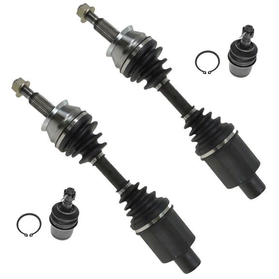 TRQ Front Suspension Kit of 4 Lower Ball Joints CV Axles for Dodge Pickup SUV PSA56326 Fits select: 2001-2004 DODGE DAKOTA, 2001-2003 DODGE DURANGO