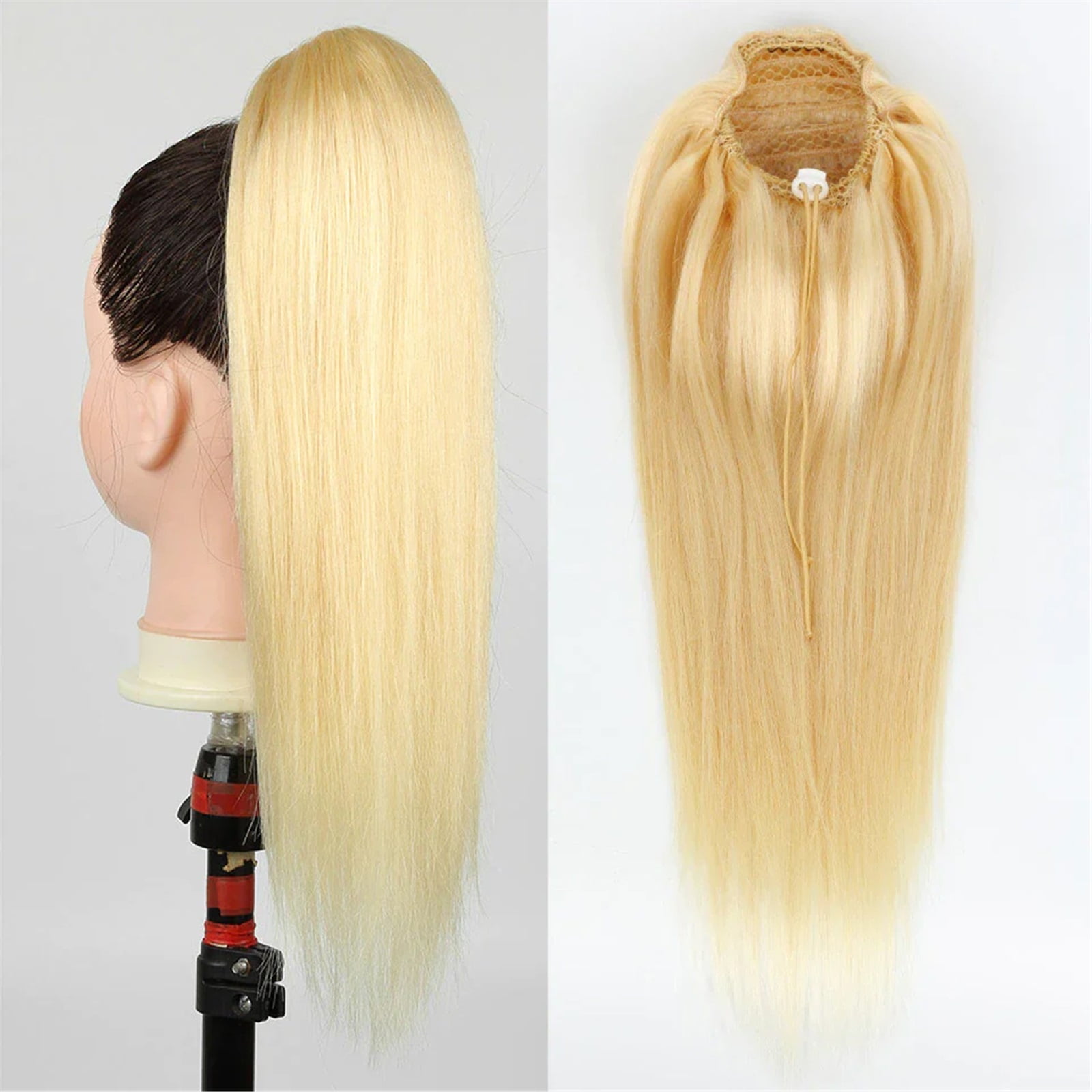 Straight Drawstring Ponytail Clip In Hair Extensions Human Hair Extensions for Women