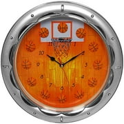 Trademark 13" Basketball Wall Clock, Quartz Movement