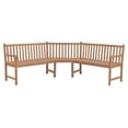 thumbnail image 4 of Charmma Patio Corner Bench 72.8"x72.8"x35.4" Solid Teak Wood, 4 of 7