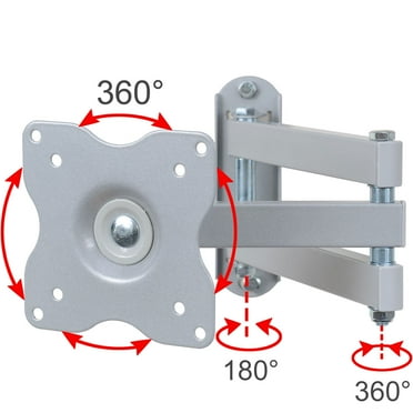 VideoSecu Full Motion Tilt Swivel TV Monitor Wall Mount Swing Arm Bracket for Toshiba 19 20 22 24 26 27 28 29 32 inch LED LCD 19LV505 19LV506 19AV500U 19AV501U 19AV51U 24D1633DB 24W1633DB MEW