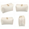 thumbnail image 5 of Unique Bargains 1 Pcs Makeup Bag Cosmetic Travel Bag Waterproof PU Leather Case Makeup Bag for Women S Size Beige, 5 of 6
