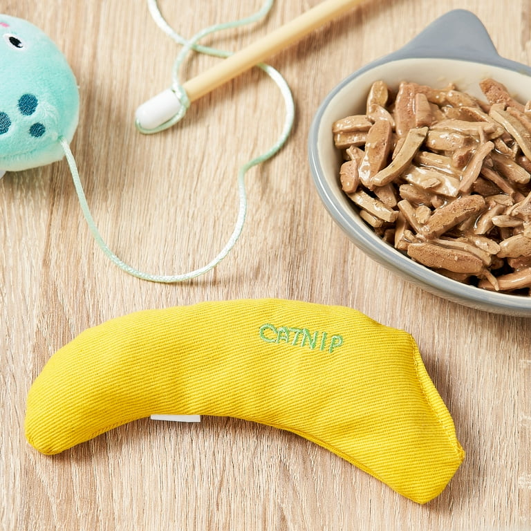 Vibrant Life Catnip Filled Banana Cat Toy for Cats and Kittens