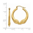 thumbnail image 4 of 14K Yellow Gold Earring Shrimp Creole Women'S 26 mm 3, 4 of 4