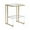 Gold, variant on Hassch Clear Tempered Glass End Table, 2-Tier Acrylic Glass Square Side Table, Bedroom Corner Table Night Stand, Living Room Sofa Table (Gold)