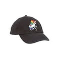 thumbnail image 2 of Unicorn Youth Sized Adjustable Baseball Hat, Black, 2 of 2