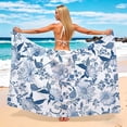 thumbnail image 5 of Women Sarong Maxi Skirt Swimsuit Coverups Summer Floral Print Chiffon Wraps Sheer Beach Bathing Suit Cover Up, 5 of 5