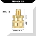 thumbnail image 5 of Pressure Washer Coupler Female Washer Gun Adapter Universal for Car Brass M14 x 1.5 43mm Length, 5 of 6