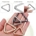 thumbnail image 3 of Uxcell 8 Pcs Anillo de Llave en Forma de Triángulo de 1.6 Pulgadas, Clip de Resorte de Metal para Llaveros, Bolsas, Carteras, Manualidades, Accesorios de Decoración, Plateado, 3 of 5