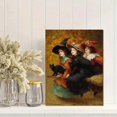 thumbnail image 2 of Turquoise Frog Floral Botanical Art Print Canvas Wall Art Decor for Living Room Bedroom Office Cafe Study Kitchen Dining Area, 2 of 8