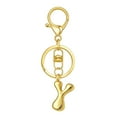 thumbnail image 1 of Hearth & Gear Custom Letter Keychain Key Ring For Initial Charm With Sturdy Metal Loop And Easy To Find Design For And Luggage, 1 of 5