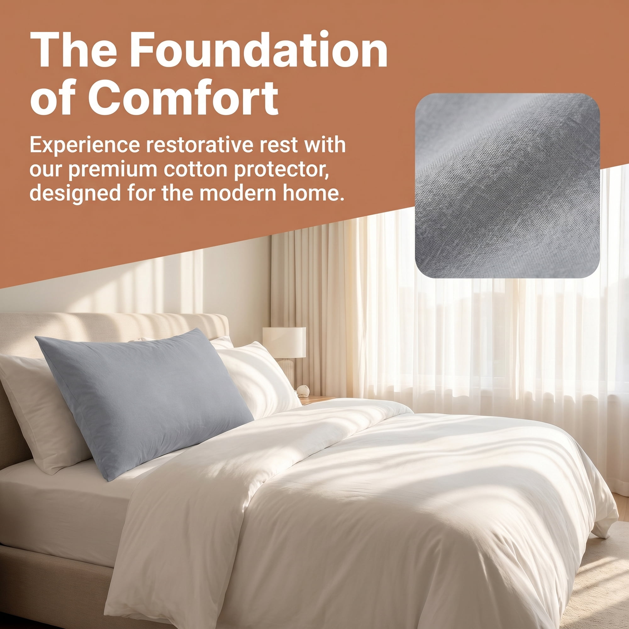 Unique Bargains Thin Polyester Single-Layer Envelope-Style Pillow Protector Light Gray