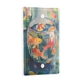 thumbnail image 2 of Yayeee Blank Wall Plate Cover 1-Gang 4.5"x2.7" Home Unused Decorative Outlet, Green Goldfish, 2 of 7