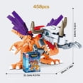 thumbnail image 1 of Figura Armado de Bloques Metal Greymon Anime Digimon 458 Pcs Sembo Block, 1 of 4