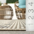 thumbnail image 3 of nuLOOM Charter Modern Trellis Indoor/Outdoor Area Rug, 8' x 10', Light Gray, 3 of 9