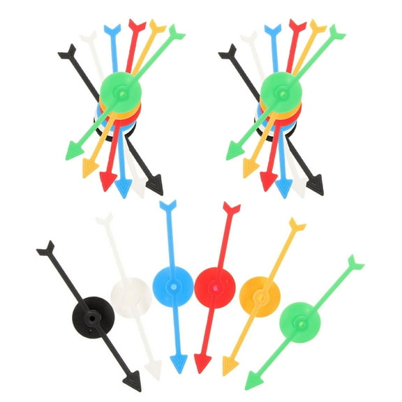 Bright Color Board Game Arrow Spinners Reusable with Excellent Wear Resistance 18 Pcs