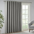 thumbnail image 4 of SunSmart Maya Polyester Fabric Heathered Window Panel in Gray, 4 of 6