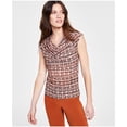 thumbnail image 1 of Anne Klein Womens Printed Pullover Blouse, Multicoloured, Medium, 1 of 1