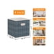 thumbnail image 3 of 6 Pack Fabric Storage Cubes with Oval Grommets, Foldable 11 Inch Cube Storage Bins, Storage Baskets for Shelves, Storage Boxes for Organizing Closet B, 3 of 5