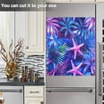 thumbnail image 3 of Yayeee Magnetic Dishwasher Cover for The Front Decoration Home Kitchen Machine Sticker Protector, Neon Pink Starfish, 3 of 6